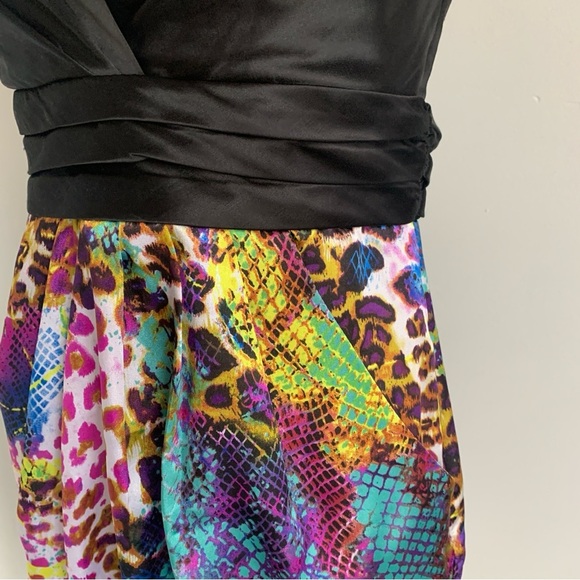 Charlotte Russe Black and Multicolor Mini Dress - Picture 4 of 11